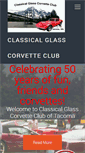 Mobile Screenshot of classicalglasscorvetteclub.com