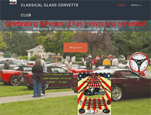 Tablet Screenshot of classicalglasscorvetteclub.com